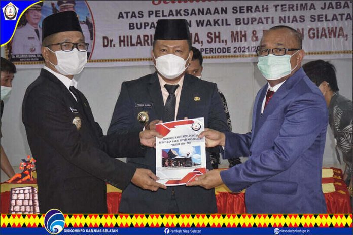Sertijab Bupati Dan Wakil Bupati Nias Selatan Hikmat